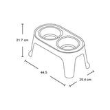 Comedero Alto para Perros Rimax Taupe 44.5x21.7cm Para Perros Medianos - COMEDEROS Y BEBEDEROS PARA MASCOTAS | Bylmo