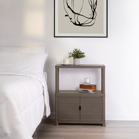 Arrimo Rimax Moca 24.5x72.8cm con Dos Puertas y Un Compartimiento - BIFES Y ARRIMOS | Bylmo