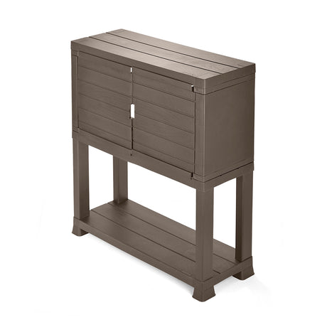 Arrimo Rimax Moca 24.5x72.8cm con Dos Puertas y Un Compartimiento - BIFES Y ARRIMOS | Bylmo