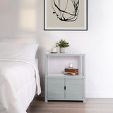 Arrimo Rimax Gris Hielo 24.5x72.8cm con Dos Puertas y Un Compartimiento - BIFES Y ARRIMOS | Bylmo