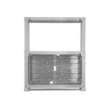 Arrimo Rimax Gris Hielo 24.5x72.8cm con Dos Puertas y Un Compartimiento - BIFES Y ARRIMOS | Bylmo