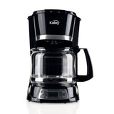 Cafetera Eléctrica Kalley Negro 27x29.5cm de Goteo Para 12 Tazas con Pantalla Digital y con Apagado Automático