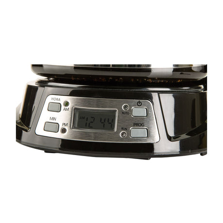Cafetera Eléctrica Kalley Negro 27x29.5cm de Goteo Para 12 Tazas con Pantalla Digital y con Apagado Automático - CAFETERAS ELECTRICAS | Bylmo