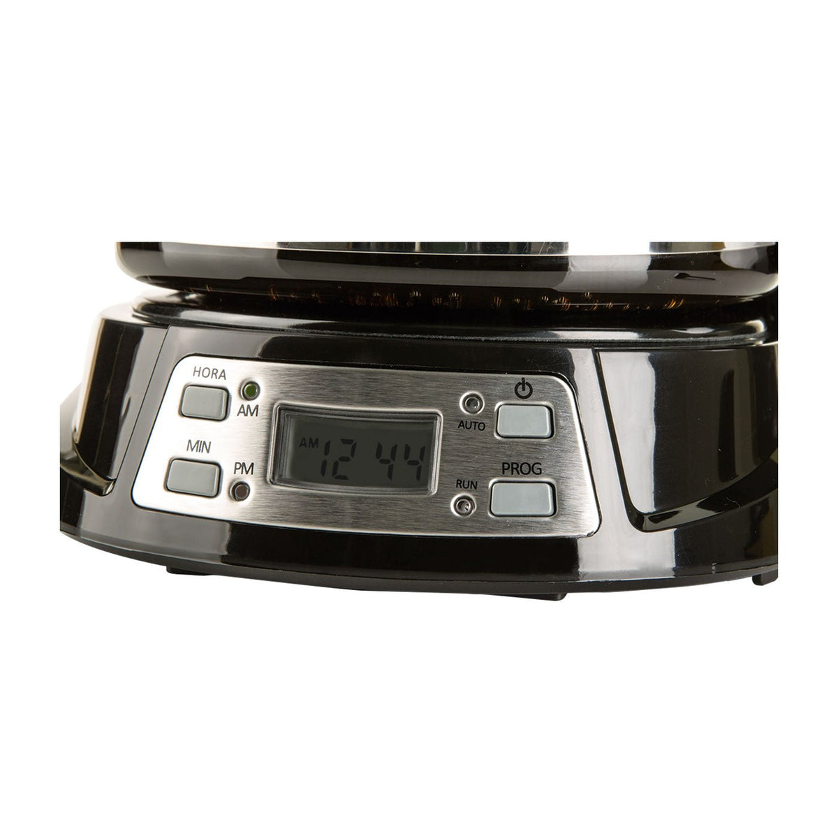 Cafetera Eléctrica Kalley Negro 27x29.5cm de Goteo Para 12 Tazas con Pantalla Digital y con Apagado Automático