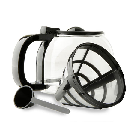 Cafetera Eléctrica Kalley Negro 27x29.5cm de Goteo Para 12 Tazas con Pantalla Digital y con Apagado Automático