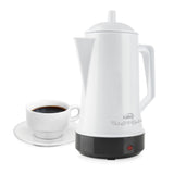 Cafetera Eléctrica Kalley Blanco 19x27.5cm de Percoladora Para 6 Tazas - CAFETERAS ELECTRICAS | Bylmo
