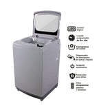 Lavadora Kalley Gris 55x94cm Para Carga de 12 Kilogramos - LAVADORAS Y SECADORAS | Bylmo