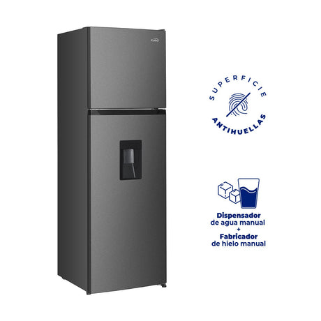 Nevera Kalley Gris Oscuro 60.5x170.5cm No Frost con Congelador para 332 Litros - NEVERAS | Bylmo