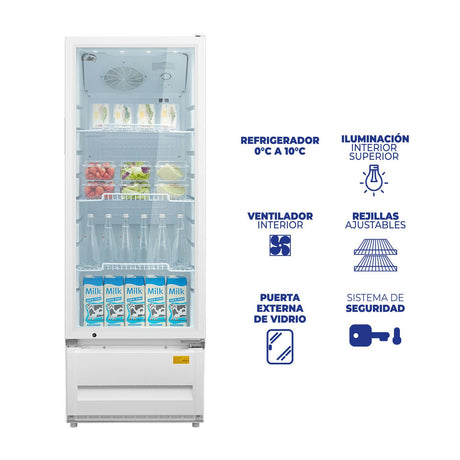 Nevera Kalley Blanco 52x149.4cm para 211 Litros - NEVERAS | Bylmo