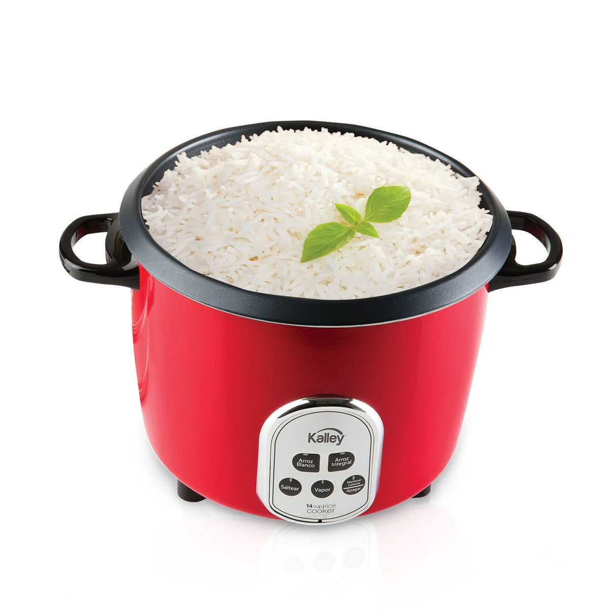 Olla Arrocera Kalley Rojo 27.3x29.3cm para 5 Tazas y con Función para Mantener Caliente - OLLAS ARROCERAS | Bylmo