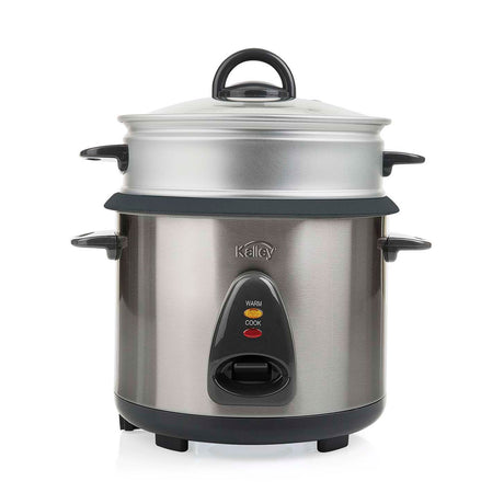 Olla Arrocera Kalley Gris 28x28.5cm para 7 Tazas y con Función para Mantener Caliente - OLLAS ARROCERAS | Bylmo