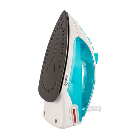 Plancha de Vapor para Ropa Kalley Azul Claro y Blanco 24x12cm con Rociador de Agua - PLANCHAS | Bylmo
