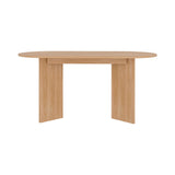 Mesa de Comedor Ted Fresno 156x74.6cm Ovalado de Cuatro Puestos sin Sillas