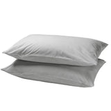 Set X 2 Fundas de Almohada Gris 50x70cm Tejido Suave 200 Hilos - FUNDAS DE ALMOHADA | Bylmo