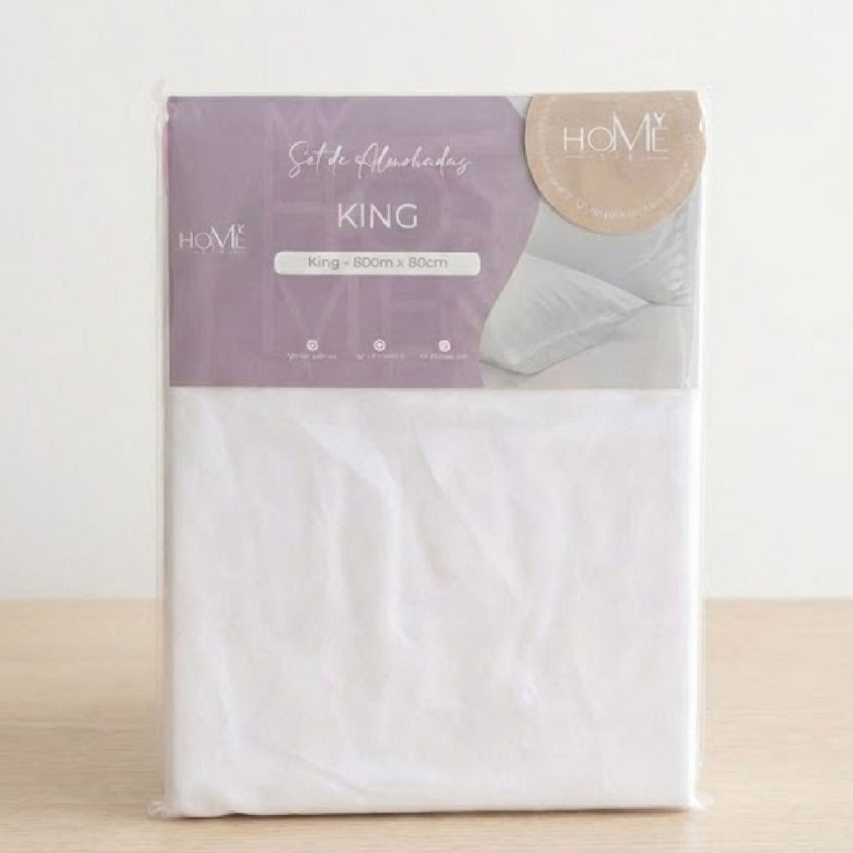 Set X 2 Fundas de Almohada Blanco 50x90cm Tejido Suave 200 Hilos - FUNDAS DE ALMOHADA | Bylmo