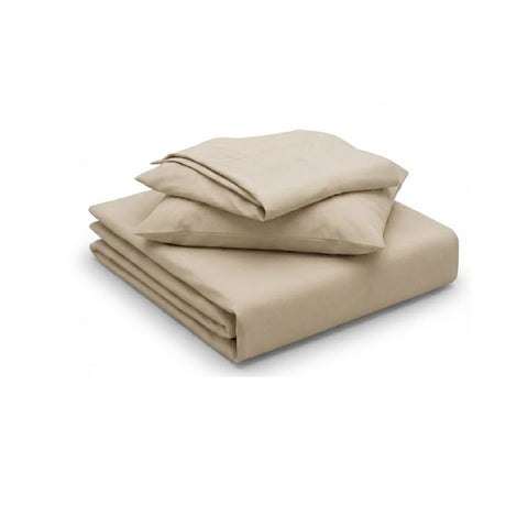 Semijuego de Sábanas Cashmere Beige Semidoble 120 X 180 Cm 200 Hilos - SABANAS | Bylmo
