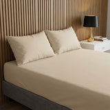 Semijuego de Sábanas Cashmere Beige Semidoble 120 X 180 Cm 200 Hilos - SABANAS | Bylmo