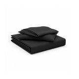 Semijuego de Sábanas Black Beauty Negro Doble 140 X 180 Cm 200 Hilos - SABANAS | Bylmo