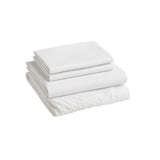 Juego de Sábanas Microtex Blanco Semidoble 120 X 180 Cm 200 Hilos - SABANAS | Bylmo