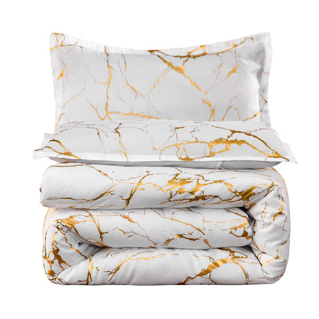 Funda de Duvet Harmony Gold Blanco 220x240cm para Cama Doble 140 X 180 Cm - TENDIDOS Y CUBRELECHOS | Bylmo
