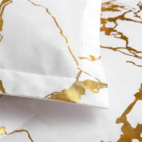 Edredon Harmony Gold Blanco 240x240cm para Cama Queen 160 X 180 Cm con Relleno de Fibra Siliconada - TENDIDOS Y CUBRELECHOS | Bylmo