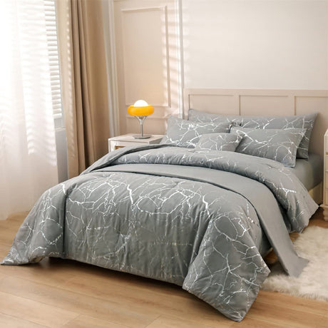 Funda de Duvet Harmony Gold Gris 220x240cm para Cama Doble 140 X 180 Cm - TENDIDOS Y CUBRELECHOS | Bylmo