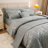 Funda de Duvet Harmony Gold Gris 240x240cm para Cama Queen 160 X 180 Cm - TENDIDOS Y CUBRELECHOS | Bylmo