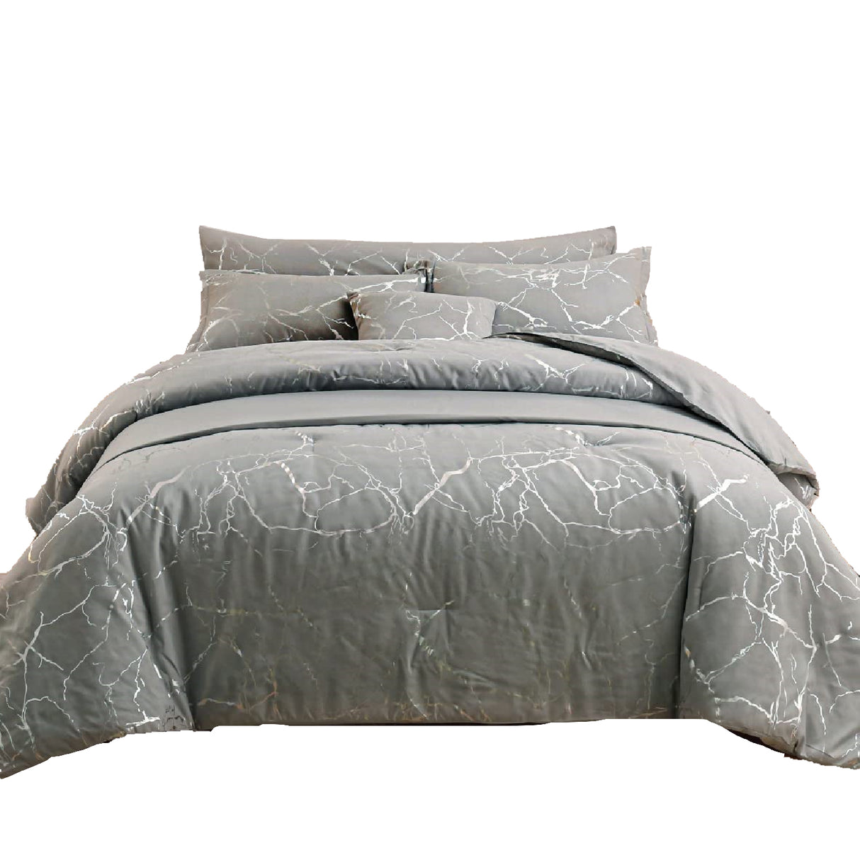 Combo Funda Duvet con Plumón Harmony Gold Gris 200x240cm para Cama Semidoble 120 X 180 Cm - TENDIDOS Y CUBRELECHOS | Bylmo