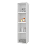 Gabinete de Baño Blanco 25x103cm Rectangular con Tres Entrepaños