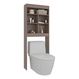 Ahorrador de Espacio para Baño Duo Avellana 63.2x160.8cm con Cuatro Entrepaños y con Patas