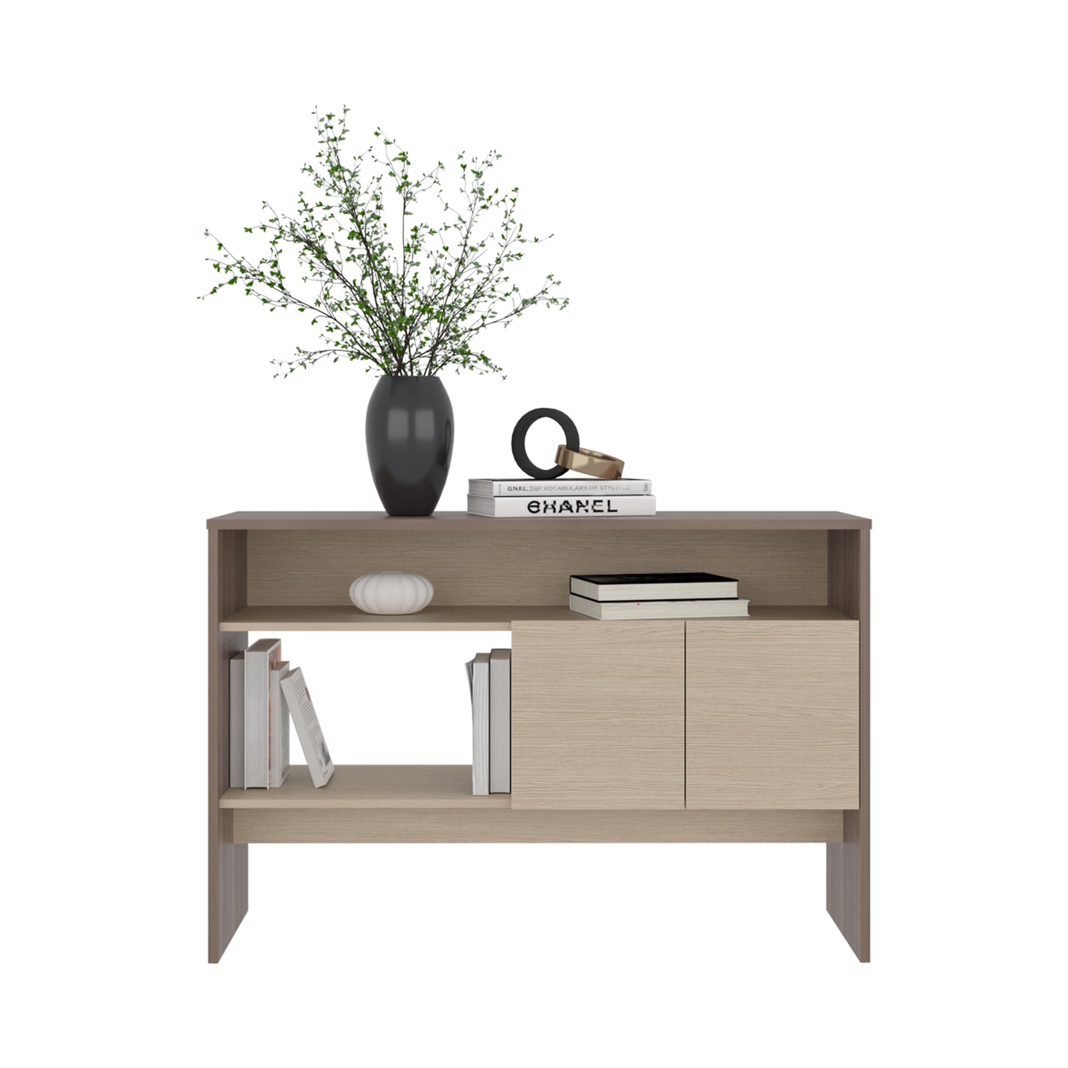 Arrimo Vedra Avellana y Cartagena 120x80.7cm con Dos Puertas y Cuatro Compartimientos