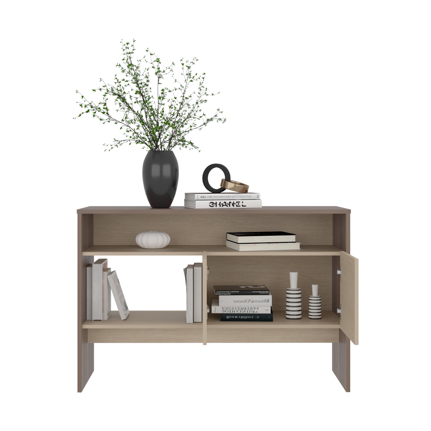 Arrimo Vedra Avellana y Cartagena 120x80.7cm con Dos Puertas y Cuatro Compartimientos