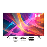 Televisor Kalley Smart de 58" Pulgadas Google TV Negro 129.45x75.47cm Qled 4K - TELEVISORES | Bylmo