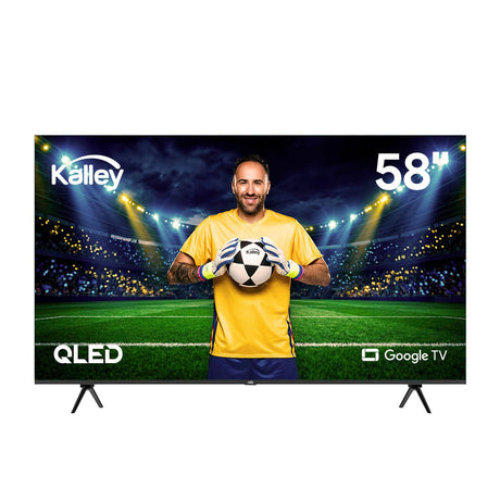 Televisor Kalley Smart de 58" Pulgadas Google TV Negro 129.45x75.47cm Qled 4K - TELEVISORES | Bylmo