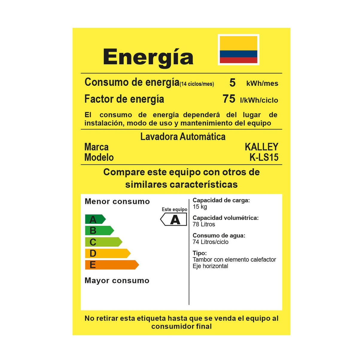 Lavadora Kalley Gris 59.5x85cm con Opcion de Secadora para 14 Kilogramos - LAVADORAS Y SECADORAS | Bylmo