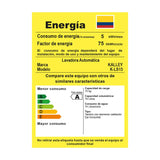 Lavadora Kalley Gris 59.5x85cm con Opcion de Secadora para 14 Kilogramos - LAVADORAS Y SECADORAS | Bylmo