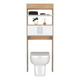 Optimizador de Baño BiColor Fresno y Blanco 62x160cm con Un Entrepaño - OTROS MUEBLES PARA BANHO | Bylmo