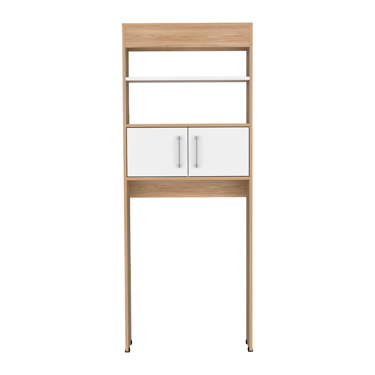 Optimizador de Baño BiColor Fresno y Blanco 62x160cm con Un Entrepaño - OTROS MUEBLES PARA BANHO | Bylmo