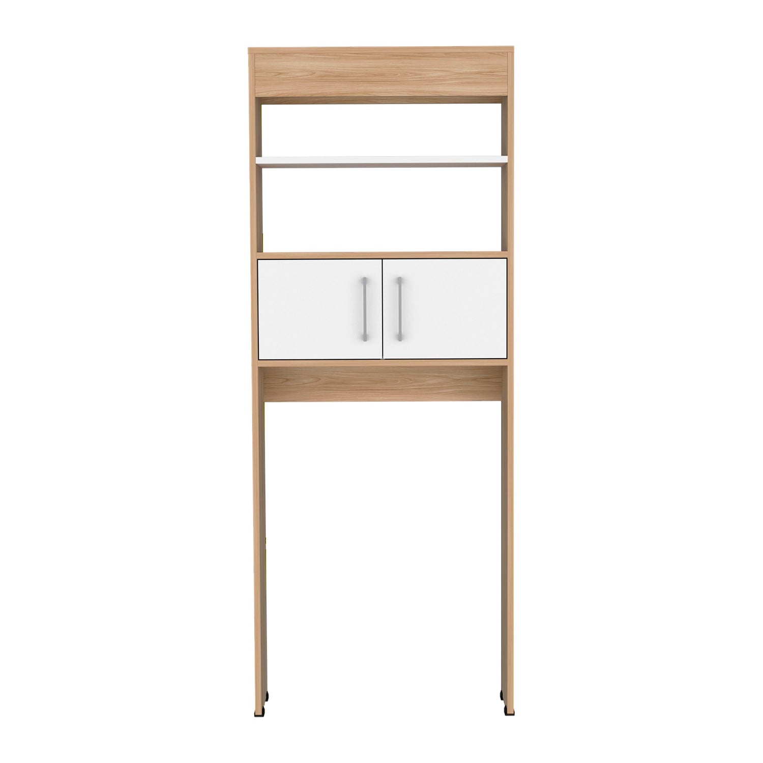 Optimizador de Baño BiColor Fresno y Blanco 62x160cm con Un Entrepaño - OTROS MUEBLES PARA BANHO | Bylmo