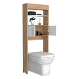 Optimizador de Baño BiColor Fresno y Blanco 62x160cm con Un Entrepaño - OTROS MUEBLES PARA BANHO | Bylmo