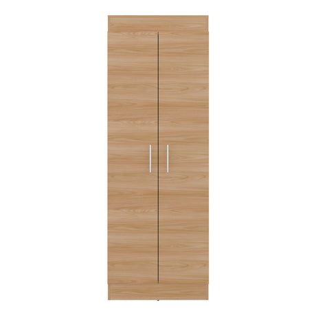 Alacena Nepal Fresno y Blanco 60x170cm con Dos Puertas - ALACENAS Y MUEBLES MICROONDAS | Bylmo