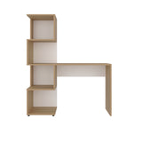 Escritorio Danis Fresno y Blanco 120x144.6cm - ESCRITORIOS | Bylmo