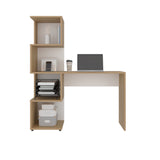 Escritorio Danis Fresno y Blanco 120x144.6cm - ESCRITORIOS | Bylmo