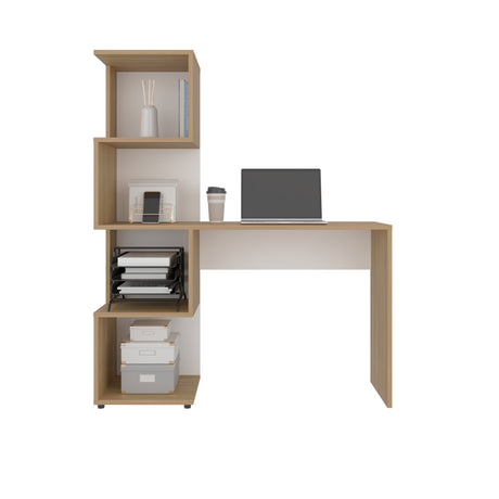 Escritorio Danis Fresno y Blanco 120x144.6cm - ESCRITORIOS | Bylmo