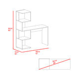 Escritorio Danis Fresno y Blanco 120x144.6cm - ESCRITORIOS | Bylmo