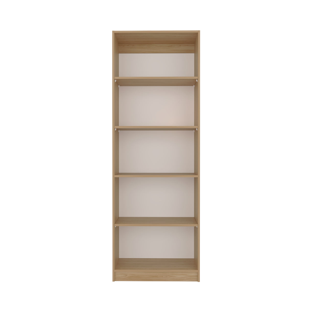 Estantería Home Fresno y Blanco 63x181cm con Cinco Compartimientos - BIBLIOTECAS Y ESTANTERIAS | Bylmo