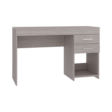 Escritorio Ibare Gris Positano 120x75cm Con Dos Cajones y con Organizador de Libros - ESCRITORIOS | Bylmo