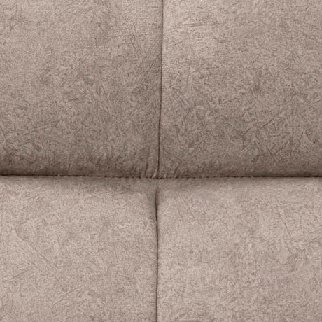Sofá Cama Nubo Taupe y Matiz Natural 178x82cm De Tres Puestos Reclinable y Tapizado Capitoneado - SOFAS Y POLTRONAS | Bylmo