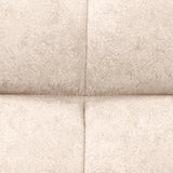 Sofá Cama Nubo Beige y Matiz Natural 178x82cm De Tres Puestos Reclinable y Tapizado Capitoneado - SOFAS Y POLTRONAS | Bylmo