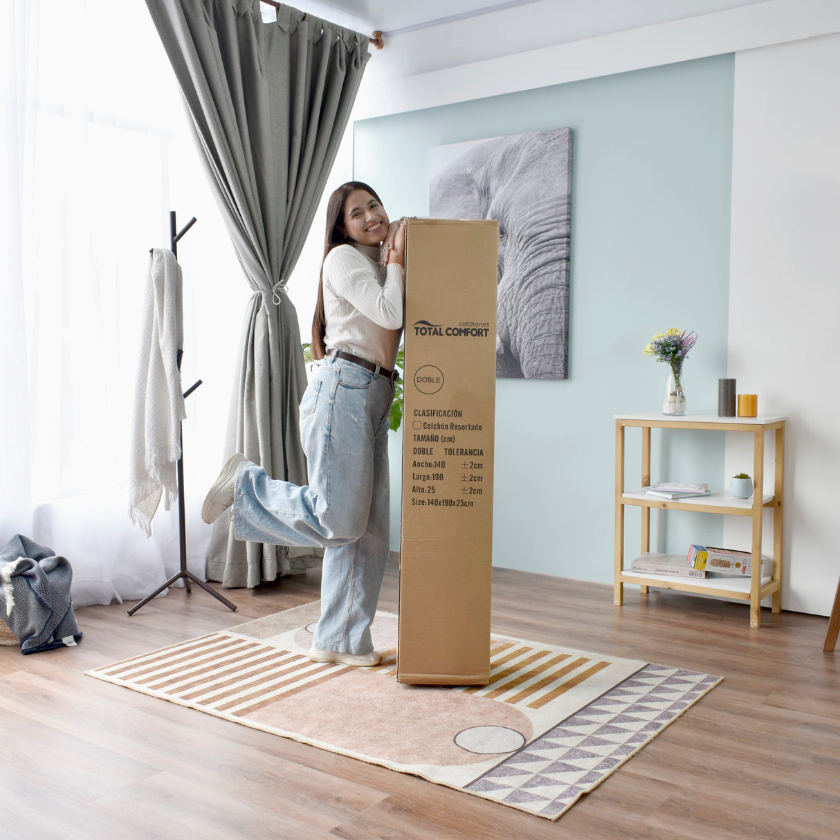 Colchón Aveiro Doble 140 X 190 Cm Medio Firme con Pillow Sencillo - COLCHONES | Bylmo